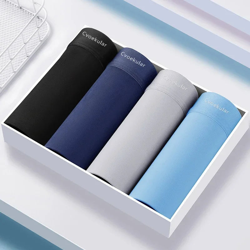 Pack de 8 Boxers légers en soie glacée pour homme - Confort ULTRA