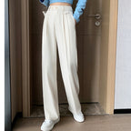 Pantalon décontracté ample taille haute
