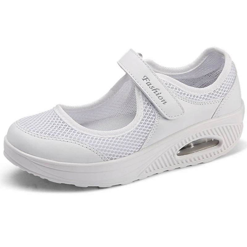 Ballerines de Marche Respirantes pour Femme – Chaussures Légères et Réglables