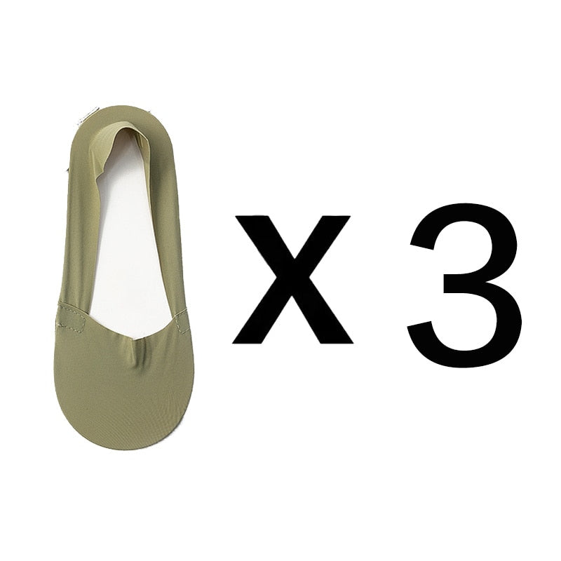 Chaussettes invisibles antidérapantes (3 paires)