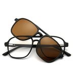 Lunettes de soleil polarisées magnétiques 6 en 1