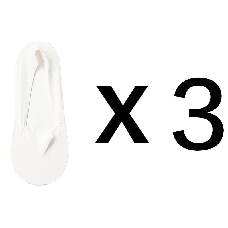 Chaussettes invisibles antidérapantes (3 paires)