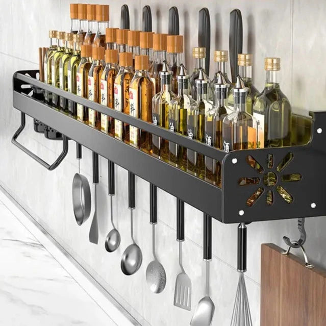 Étagère murale à épices et condiments de cuisine