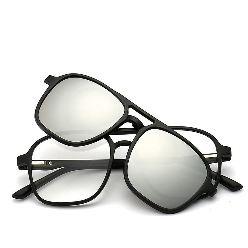 Lunettes de soleil polarisées magnétiques 6 en 1