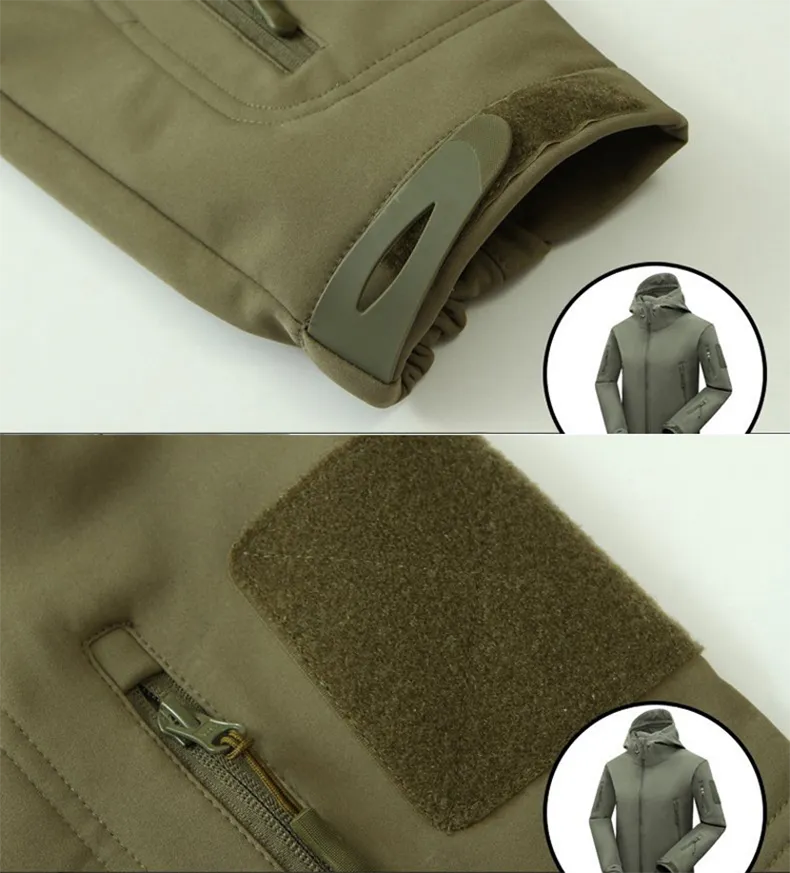 Ensemble Militaire Veste et Pantalon tactique Multipoches - Doublure Polaire