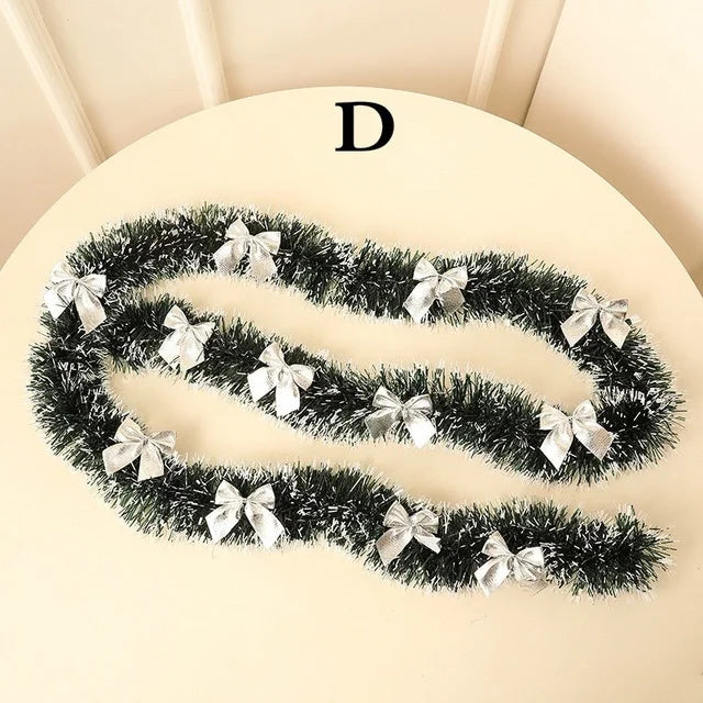 Guirlande de Noël Sapin & Noeuds Synthétique