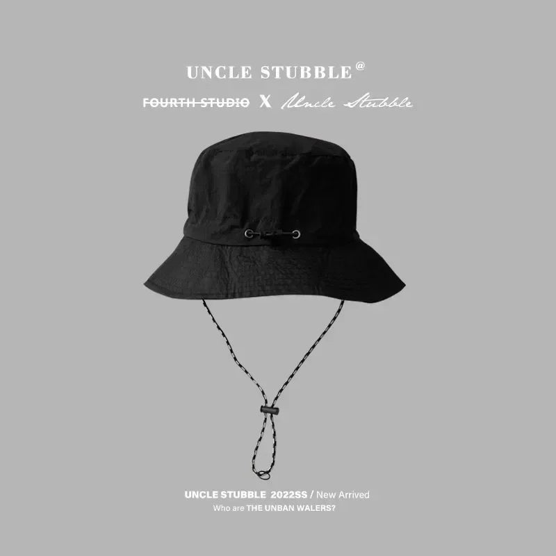 Chapeau de pêcheur à Cordon Pliable Anti-UV & Imperméable