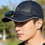 Casquette Solaire avec Ventilateur Intégré - Respirante et Rafraîchissante