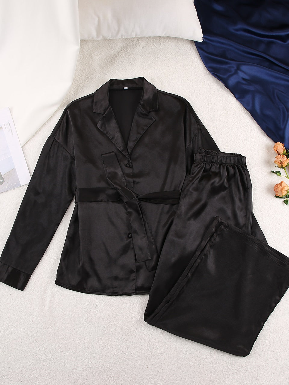 Pyjama satin ultra léger