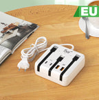 Multiprise Compacte 4 en 1 - Charge Rapide