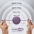 Câble de Recharge Rétractable 100cm USB & Type-C