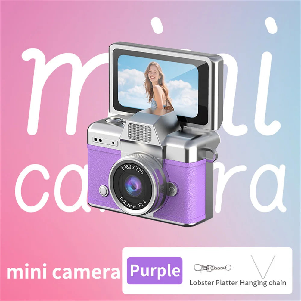 Mini Appareil Photo Rétro HD à Écran Pivotant + carte 64GB OFFERTE