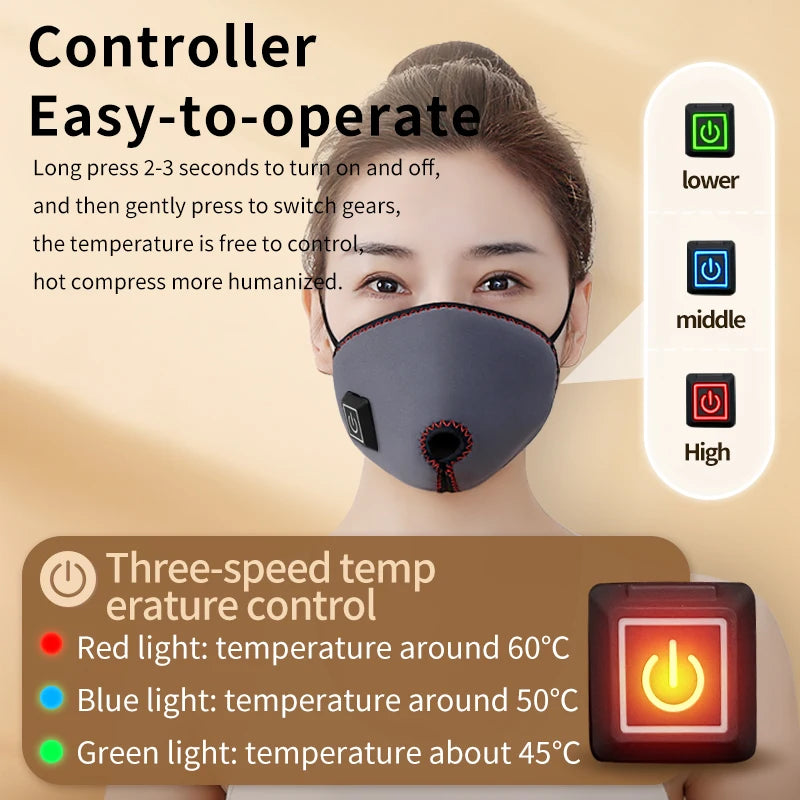 Masque Facial Thérapie Infrarouge Nasale - Soulagement Nez bouché & Rhinite