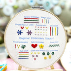 Pratique de point de broderie en Bambou - Kit complet 19 pièces
