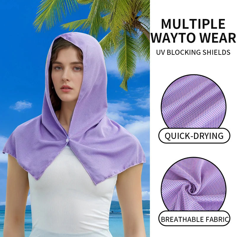 Serviette à Capuche 3 en 1 – Sèche, Anti-UV & Rafraîchissante