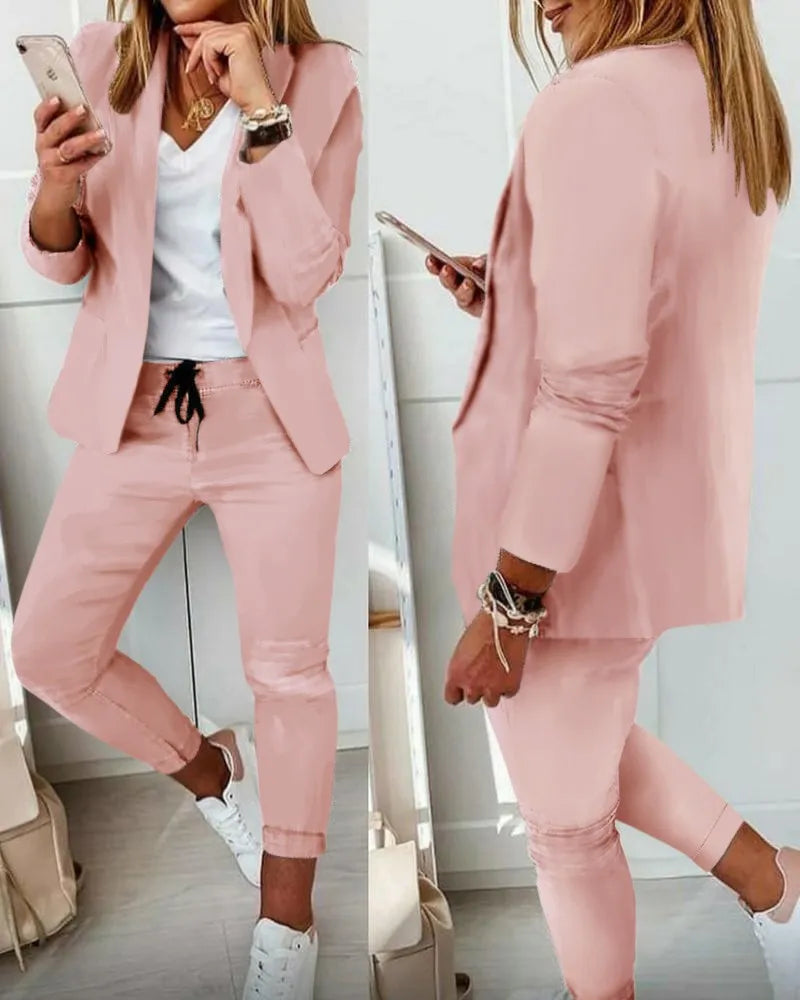 Ensemble blazer & pantalon décontracté