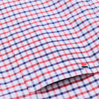 Chemise légère à carreaux et rayures pour hommes - 100% coton