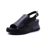 Sandales compensées souples en PU - Collection 2023