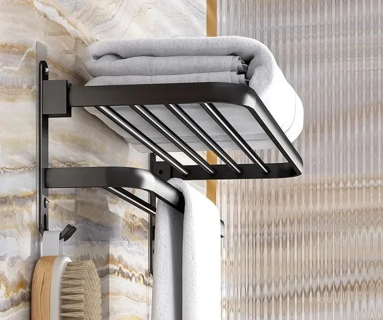 Porte-serviette pliant de salle de bain