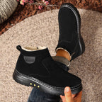 Bottes en Daim Antidérapantes avec Doublure en Fausse Fourrure - Homme