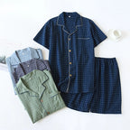 Ensemble Pyjama Japonais Léger Manches Courtes