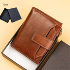 Cartera de Piel Sintética de Gran Capacidad para Hombre