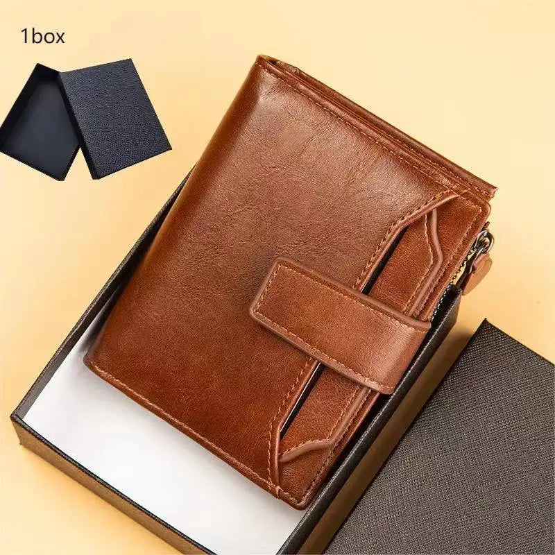 Portefeuille en Cuir PU à Grande Capacité pour Homme