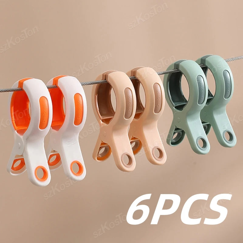 Lot de 6 Pinces multi-usage - Plage & Linge