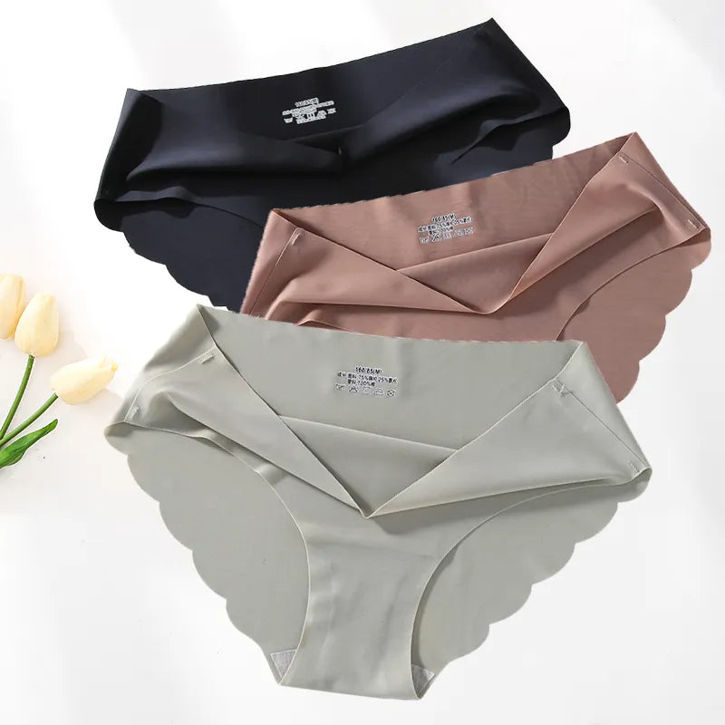 Lot de 4 culottes invisibles - Soie glacée