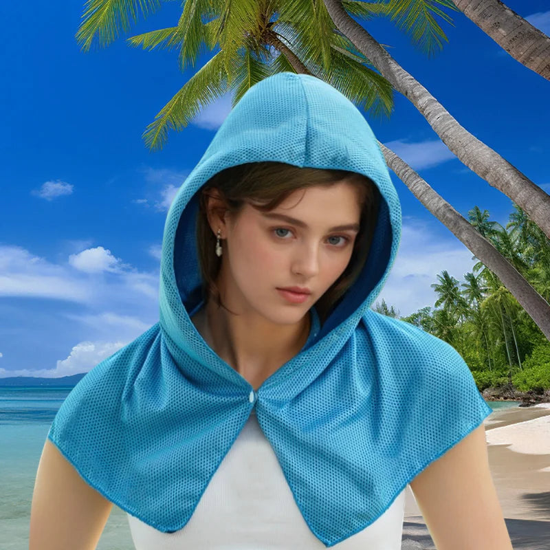 Serviette à Capuche 3 en 1 – Sèche, Anti-UV & Rafraîchissante