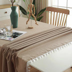 Nappe en Coton avec Pompons Style Bohème - 9 Couleurs & 12 Tailles