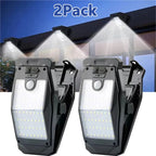 Lot de 2 Lumières Solaires à Clip 58 LED Détecteur de Mouvement
