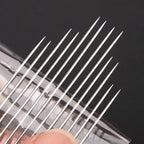 12 aiguilles de couture facile à enfiler - Étui en bois OFFERT