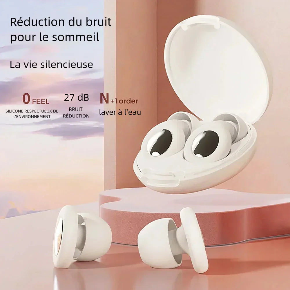 Bouchons d'Oreilles Anti-Bruit Réutilisables - Ronflements & Concentration