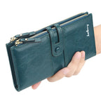 Portefeuille Long en cuir PU pour femmes