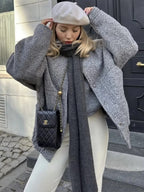 Bombardier vintage col montant - Femme