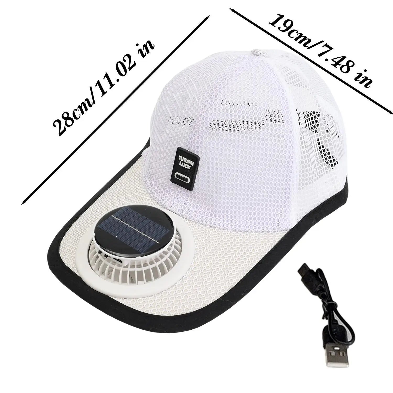 Casquette Solaire avec Ventilateur Intégré - Respirante et Rafraîchissante