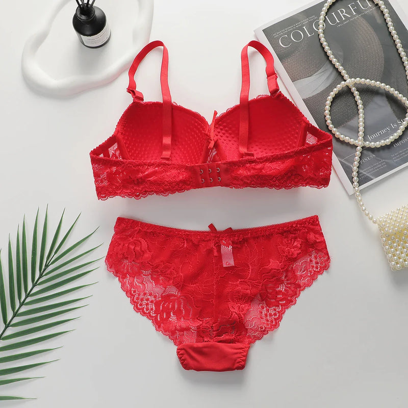 Ensemble de Lingerie Push-Up & Dentelle pour Femme