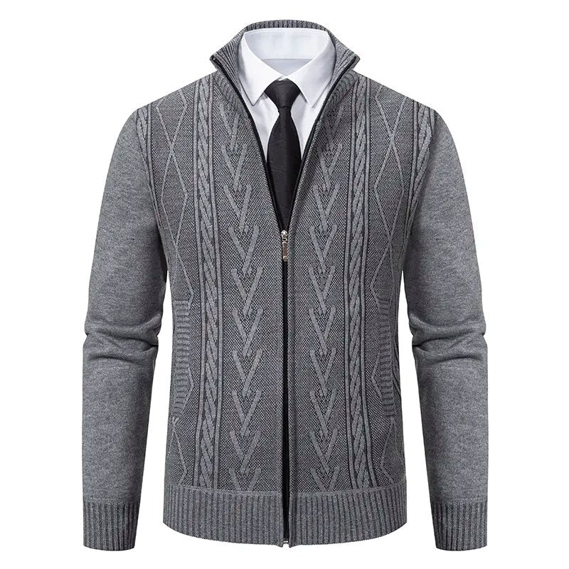 Chaleco elegante con cremallera para hombre - otoño invierno