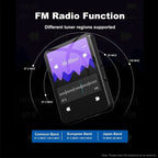 Mini lecteur MP3, Radio FM écran full tactile - 32GB