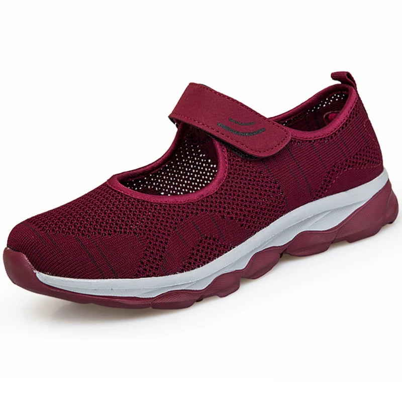 Ballerines de Marche Respirantes pour Femme – Chaussures Légères et Réglables