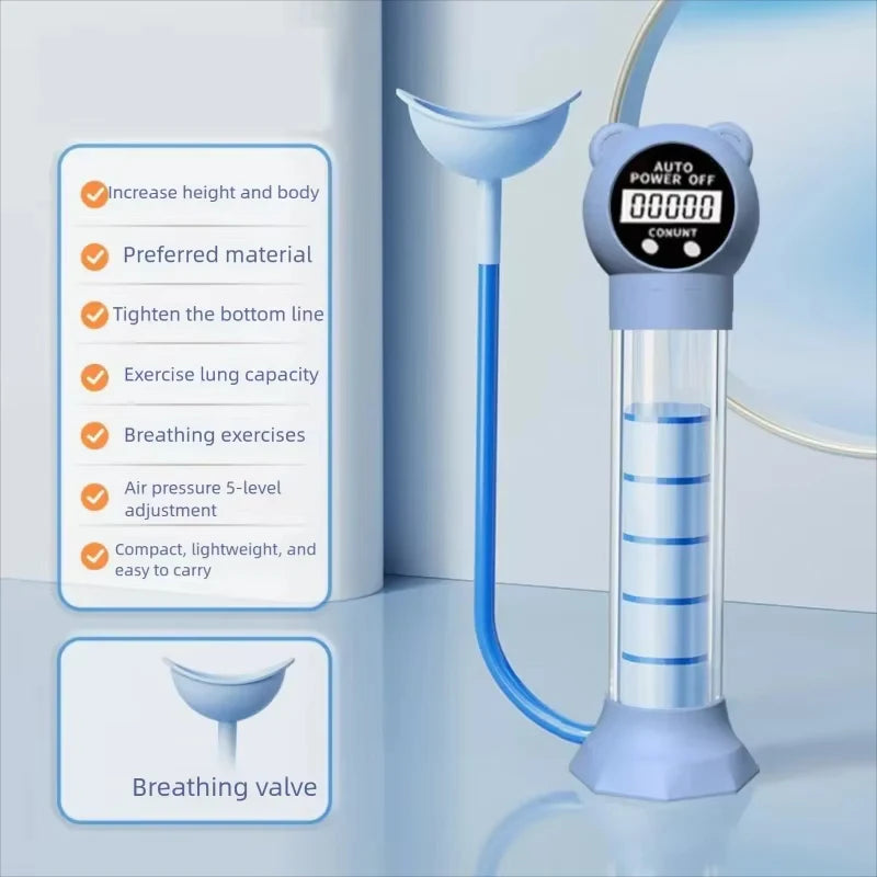 Entraîneur Respiratoire avec Timer – Capacité Pulmonaire, Muscles Abdominaux & Visage