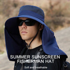 Chapeau anti-UV avec couvre-cou intégré