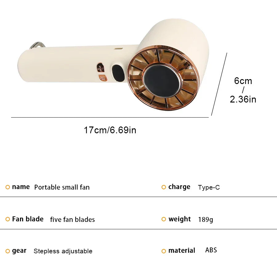Ventilateur Portatif Double Usage Bureau & Main