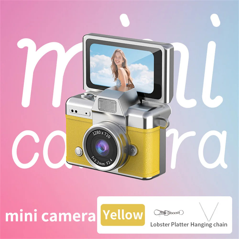 Mini Appareil Photo Rétro HD à Écran Pivotant + carte 64GB OFFERTE