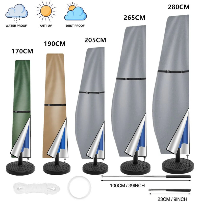 Housse de parasol imperméable et anti-UV 4 Saisons