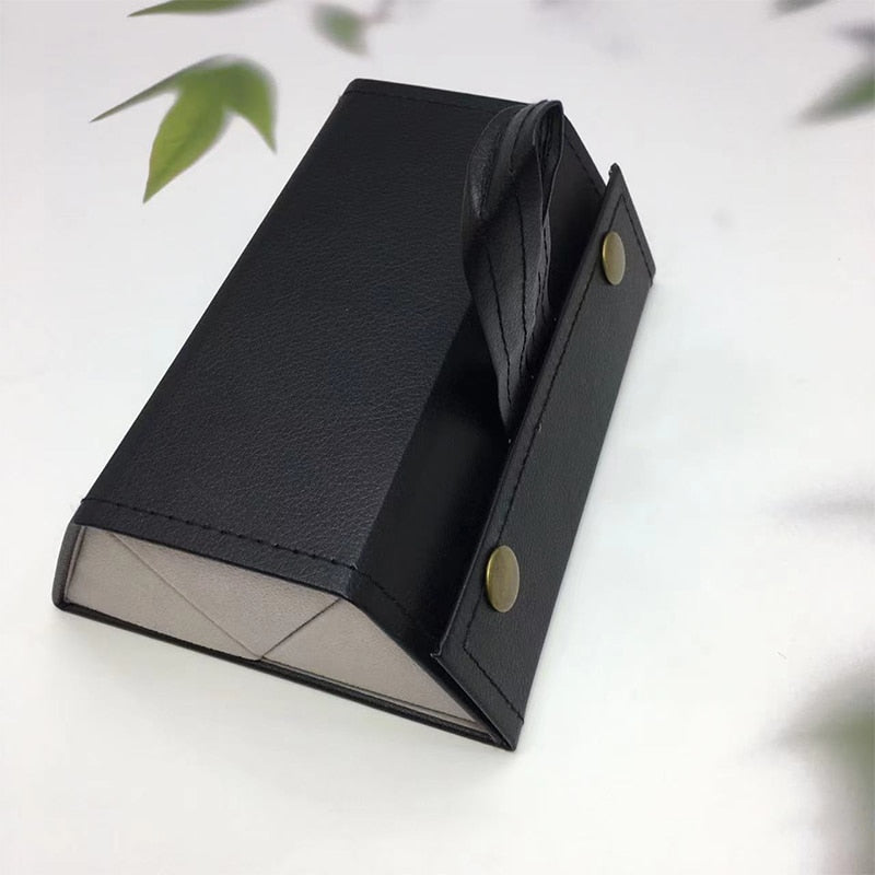 Étui à lunettes pliable avec compartiments