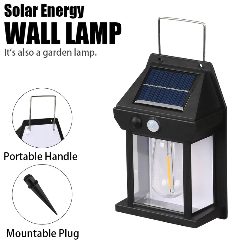 Lampe Solaire Extérieure à Détection auto 180°