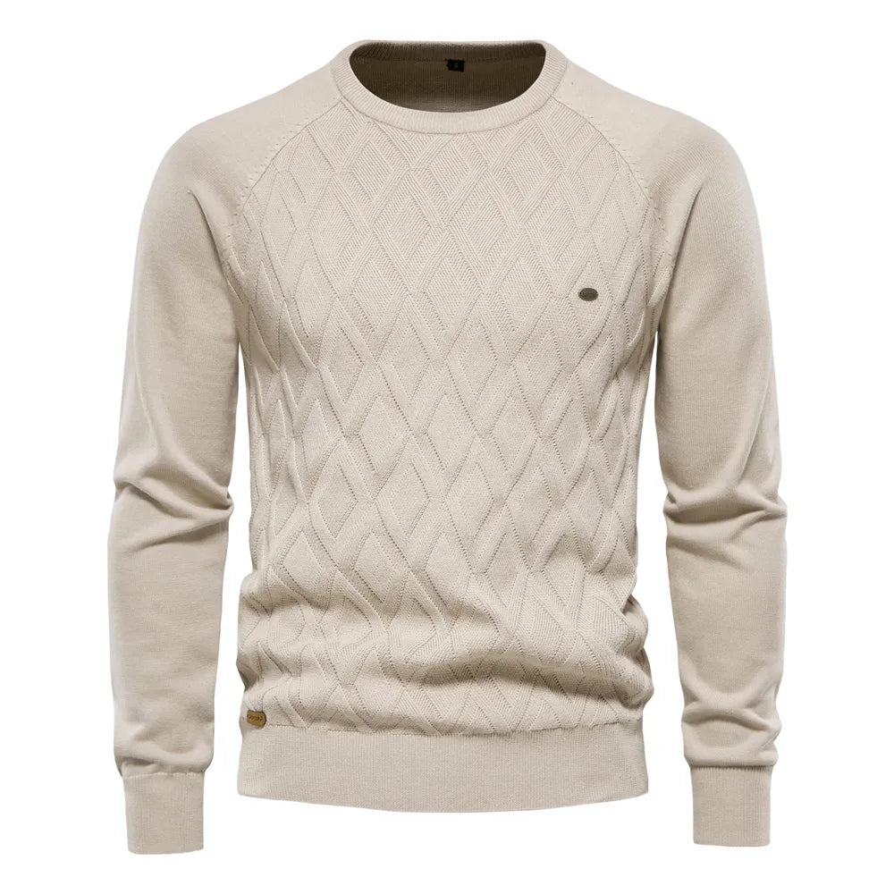 Pull Manches Longues et Col Rond torsadé - Hommes