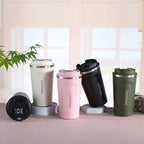 Thermos à café en acier intelligent - Affiche la température
